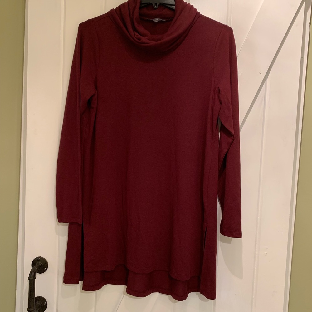 NWOT Maroon Tunic